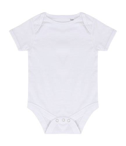 Larkwood Essential Short Sleeve Baby Bodysuit White 0-3
