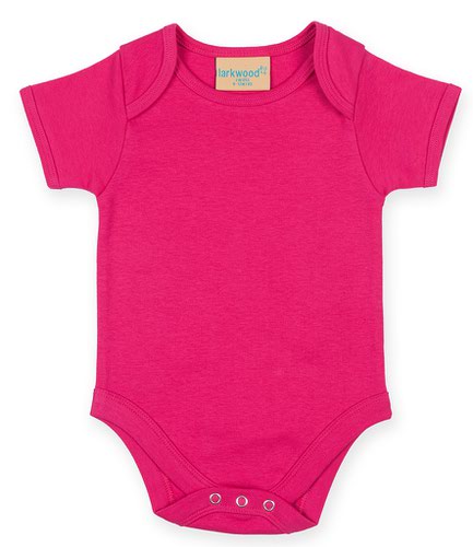 Larkwood Short Sleeve Baby Bodysuit Fuchsia 0-3