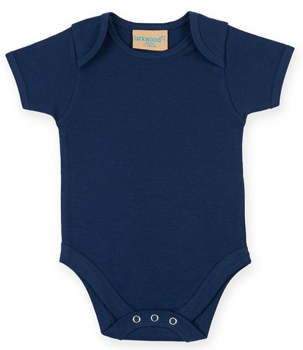 Larkwood Short Sleeve Baby Bodysuit Navy 0-3