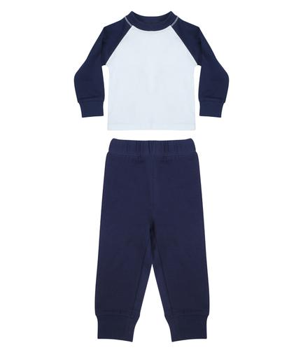 Larkwood Baby/Toddler Pyjamas Navy/White 0-6