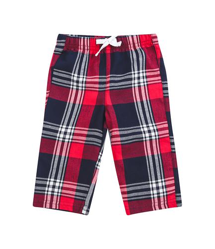 Larkwood Baby/Toddler Tartan Lounge Pants Red/Navy 0-6