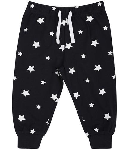 Larkwood Baby/Toddler Lounge Pants Navy/White Stars 0-6