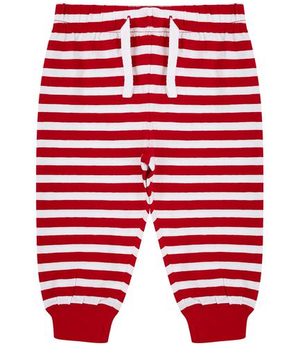 Larkwood Baby/Toddler Lounge Pants Red/White Stripes 6-12