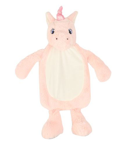 Mumbles Unicorn Hot Water Bottle Cover Pink
