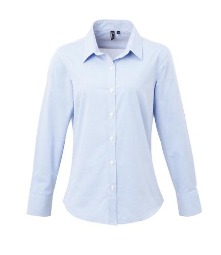 Premier Ladies Gingham Long Sleeve Shirt