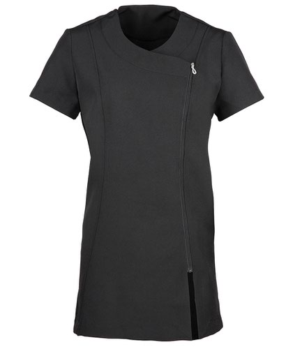 Premier Ladies Camellia Short Sleeve Tunic Black