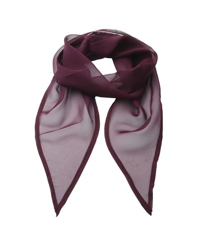 Premier 'Colours' Chiffon Scarf Aubergine