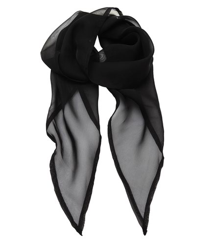 Premier 'Colours' Chiffon Scarf Black