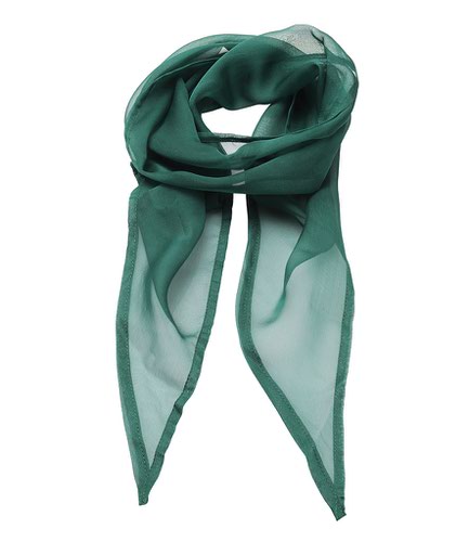 Premier 'Colours' Chiffon Scarf Bottle Green