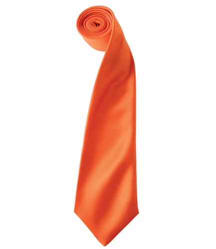 Premier 'Colours' Satin Tie Orange