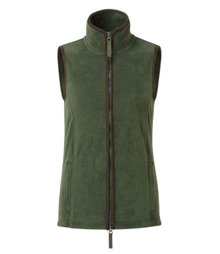 Premier Ladies Artisan Fleece Gilet Moss Green/Brown 3XL