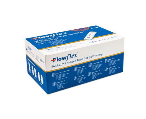FlowFlex COVID-19 Rapid Antigen Nasal Lateral Flow Test Kits Pack of 25
