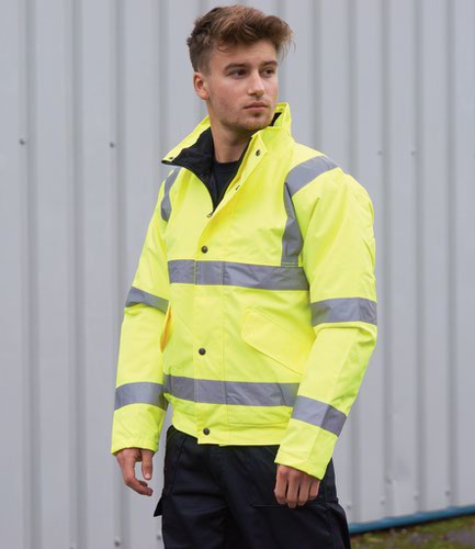 Portwest Hi-Vis Bomber Jacket Yellow 3XL Jackets PW001 YEL 3XL