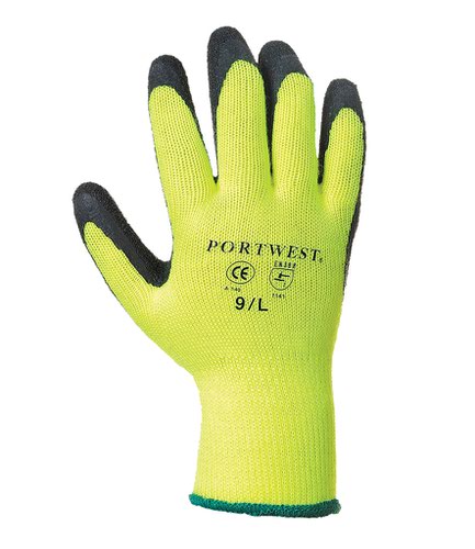 Portwest Thermal Grip Gloves Yellow L