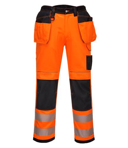 Portwest PW3 Hi-Vis Trousers Orange/Black 36/R