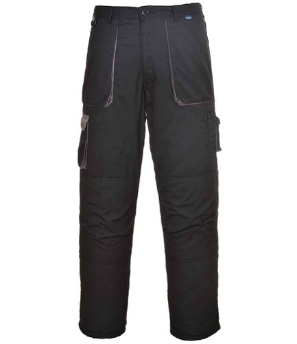 Portwest Texo Contrast Trousers Black L/R
