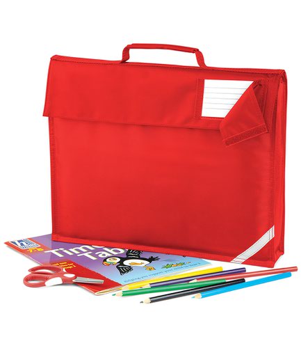 Quadra Junior Book Bag Bright Red