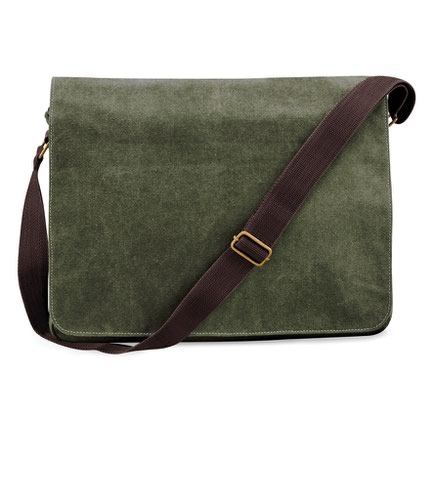 Quadra Vintage Canvas Despatch Bag Vintage Military Green