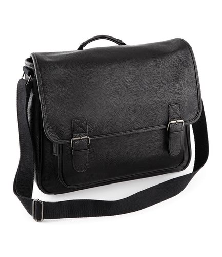 Quadra NuHide® Messenger Black Messenger Bags QD875 BLK ONE