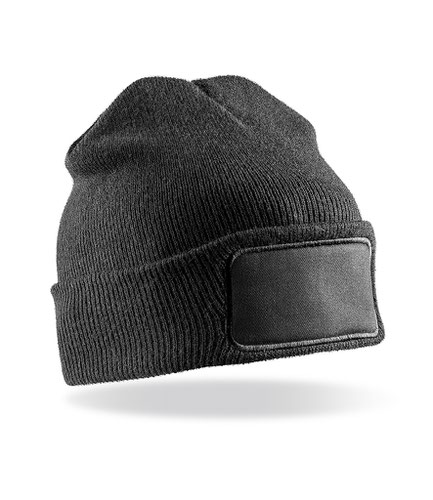 Result Core Double Knit Printers Beanie Black