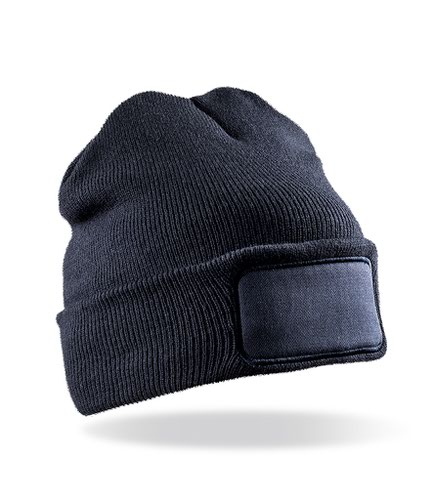 Result Core Double Knit Printers Beanie Navy