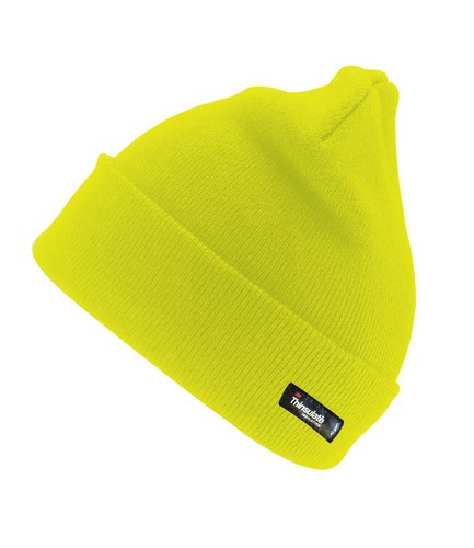 yellow ski cap