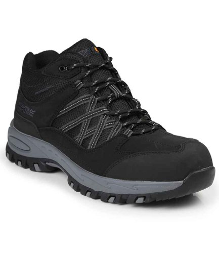 Regatta Safety Footwear Sandstone SB Safety Hikers Black/Granite 10