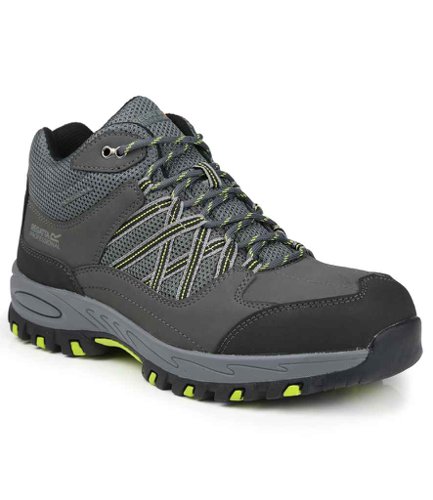 Regatta Safety Footwear Sandstone SB Safety Hikers Briar/Lime Punch 10