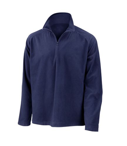 Result Core Zip Neck Micro Fleece Navy 3XL