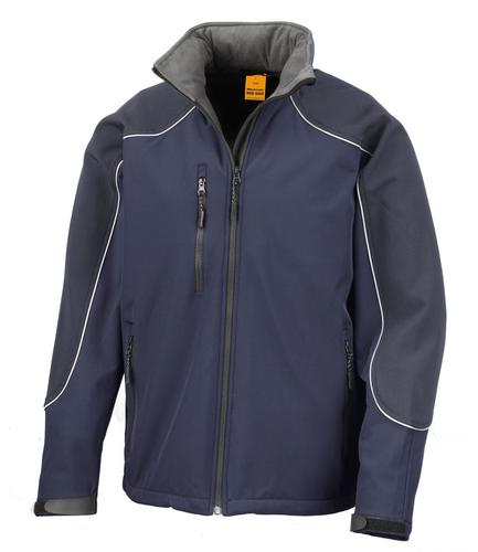 Result Work-Guard Hooded Soft Shell Jacket Navy/Navy 3XL