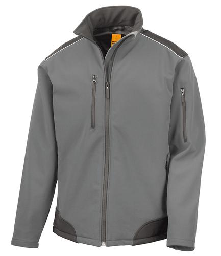 Result Work-Guard Ripstop Soft Shell Jacket Grey/Black 3XL