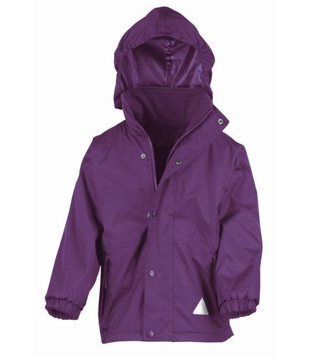 Result Kids/Youths StormDri 4000 Reversible Jacket Purple/Purple 11-12