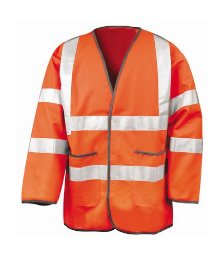 Result Safe-Guard Lightweight Hi-Vis Motorway Safety Jacket Orange S
