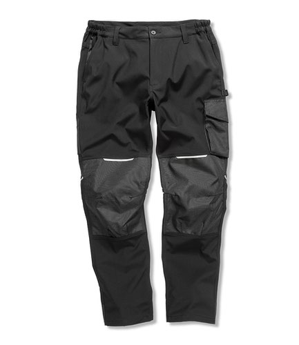 Result Work-Guard Slim Fit Soft Shell Trousers Black