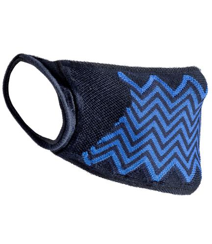 Result ZigZag Anti-Bacterial Face Cover Navy/Royal Blue