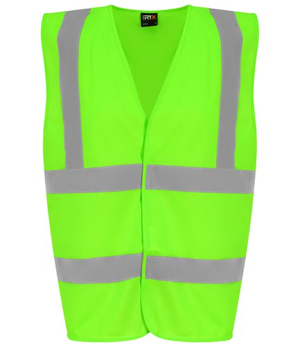 PRO RTX Hi-Vis Waistcoat Lime Green 3XL