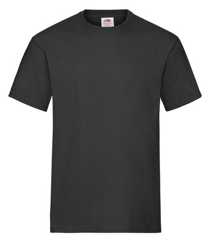 Fruit of the Loom Heavy Cotton T-Shirt Black S