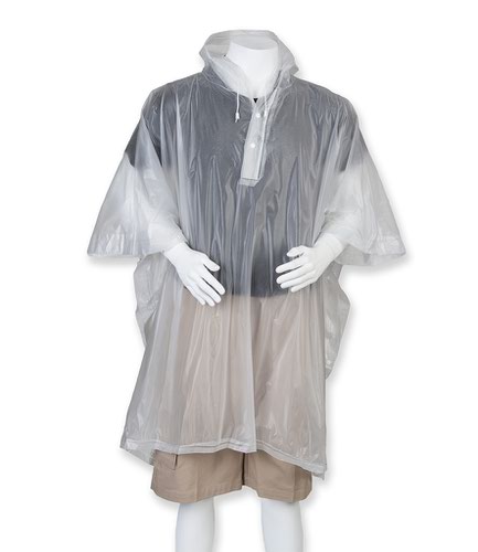 Splashmacs Rain Poncho Clear