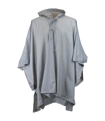 Splashmacs Kids Rain Poncho Silver