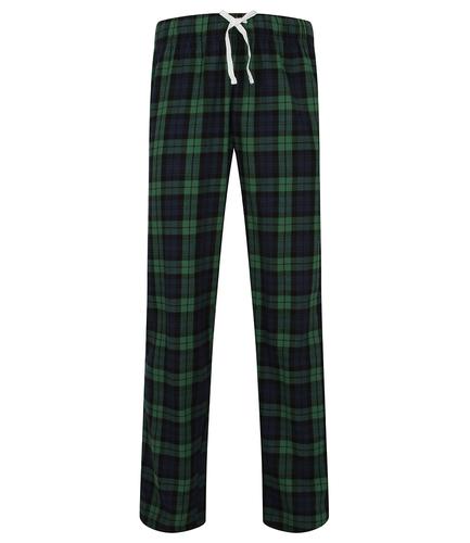 SF Men Tartan Lounge Pants Navy/Green L