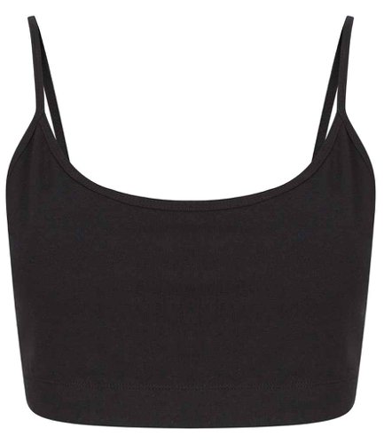 SF Ladies Sustainable Cropped Cami Vest Top Black L