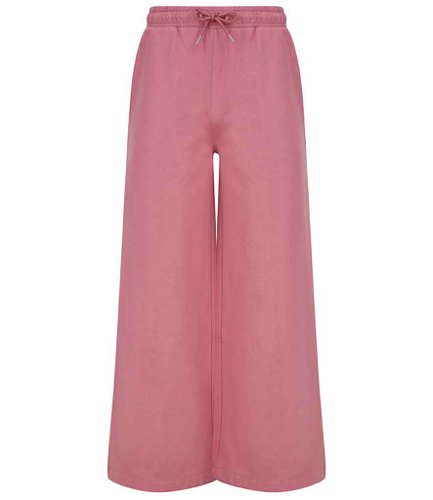 SF Ladies Sustainable Wide Leg Joggers Dusky Pink L