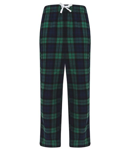 SF Minni Kids Tartan Lounge Pants Navy/Green 11-12