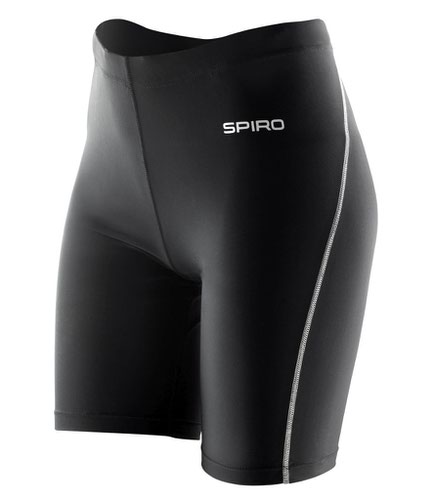 Spiro Ladies Bodyfit Base Layer Shorts Black