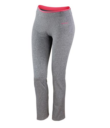Spiro Ladies Fitness Trousers Sport Grey/Hot Coral L/14