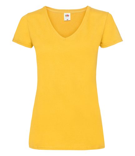 Fruit of the Loom Lady Fit Value V Neck T-Shirt