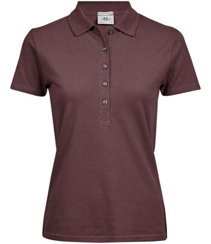 Tee Jays Ladies Luxury Stretch Polo Shirt Grape 3XL