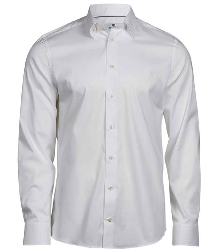 Tee Jays Luxury Stretch Long Sleeve Shirt White 3XL