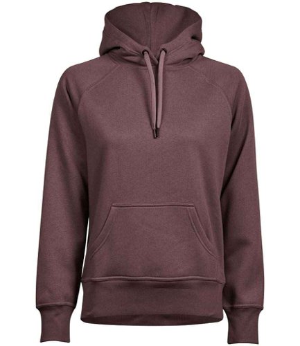 Tee Jays Ladies Raglan Hooded Sweatshirt Grape L