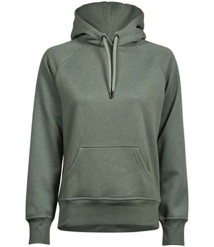 Tee Jays Ladies Raglan Hooded Sweatshirt Leaf Green L
